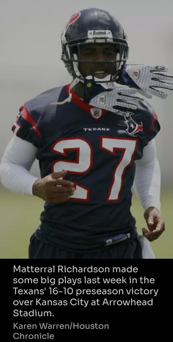 Matterial Richardson #27 Houston Texans